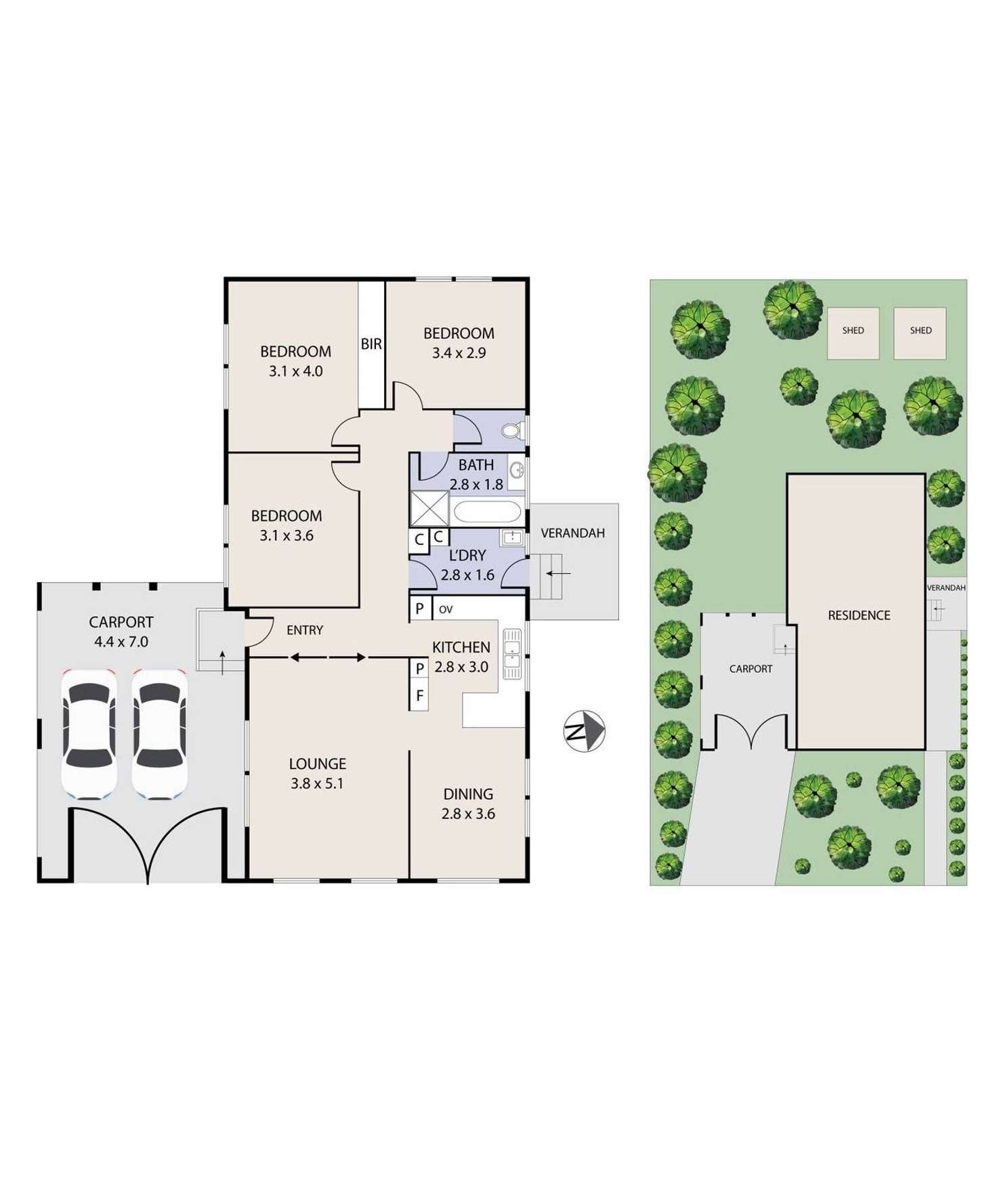 Floorplan of Homely house listing, 2 Empress Court, Sunshine West VIC 3020