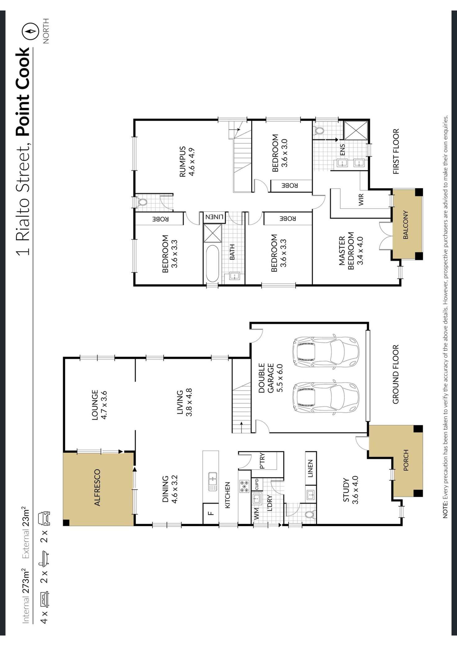 Floorplan of Homely house listing, 1 Rialto Street, Point Cook VIC 3030
