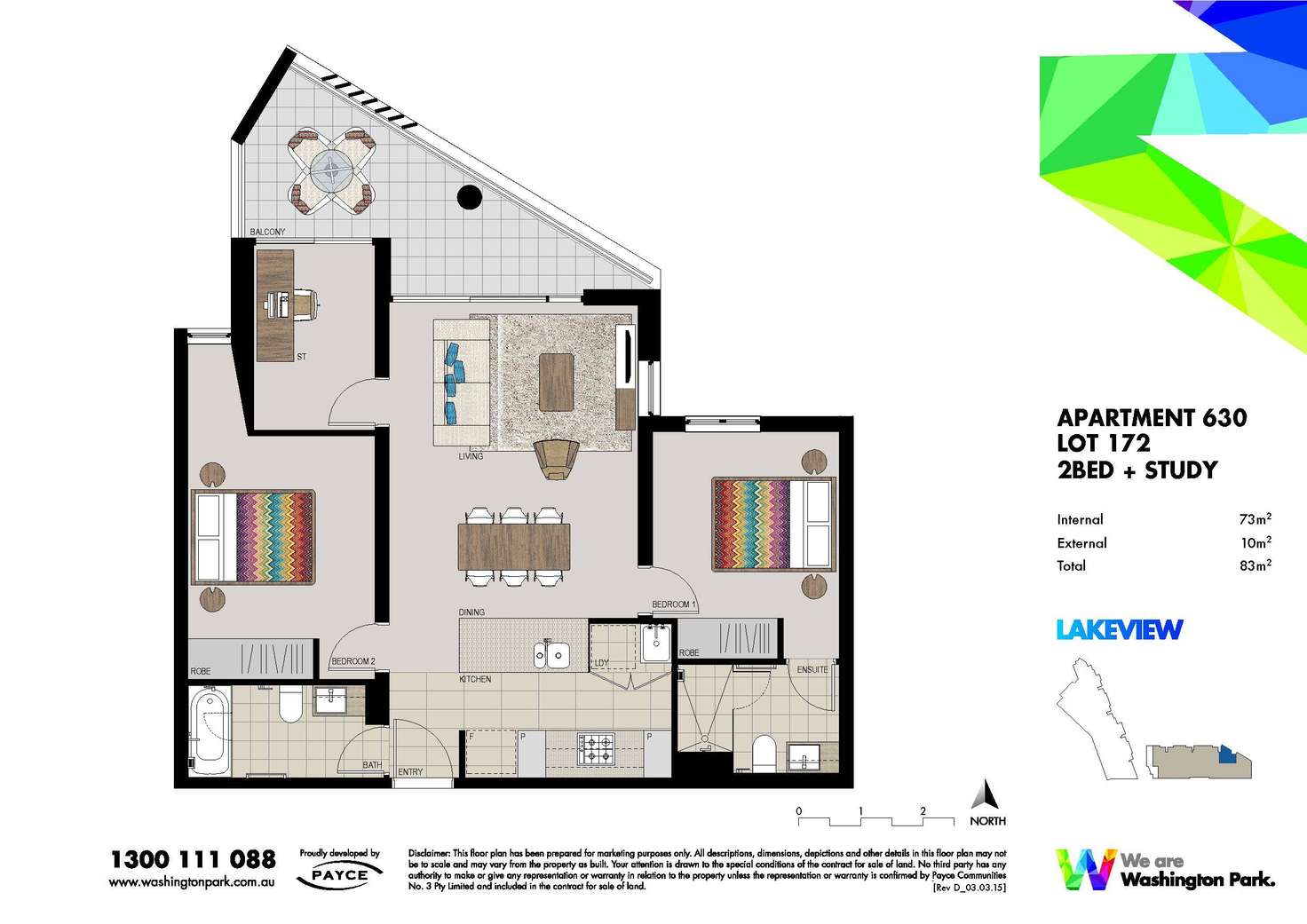 Floorplan of Homely unit listing, 630/5 Vermont Crescent, Riverwood NSW 2210