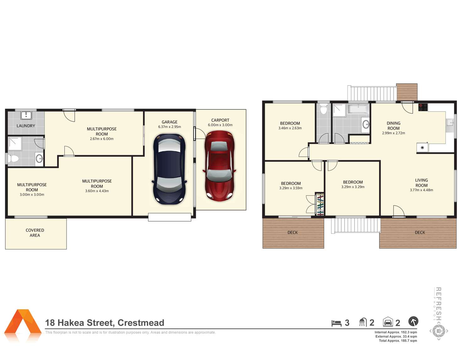 Floorplan of Homely house listing, 18 Hakea Street, Crestmead QLD 4132