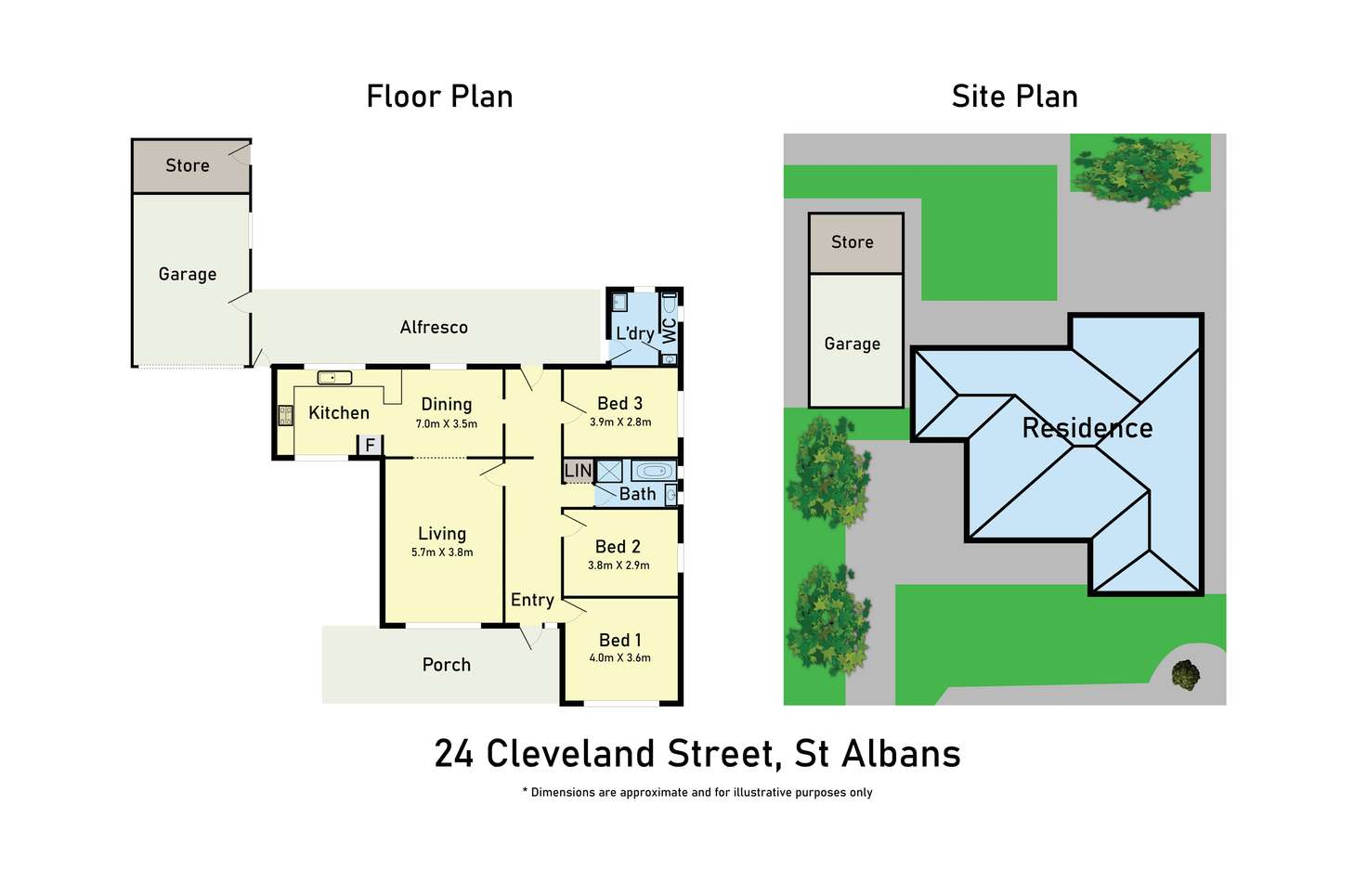 Floorplan of Homely house listing, 24 Cleveland Street, St Albans VIC 3021