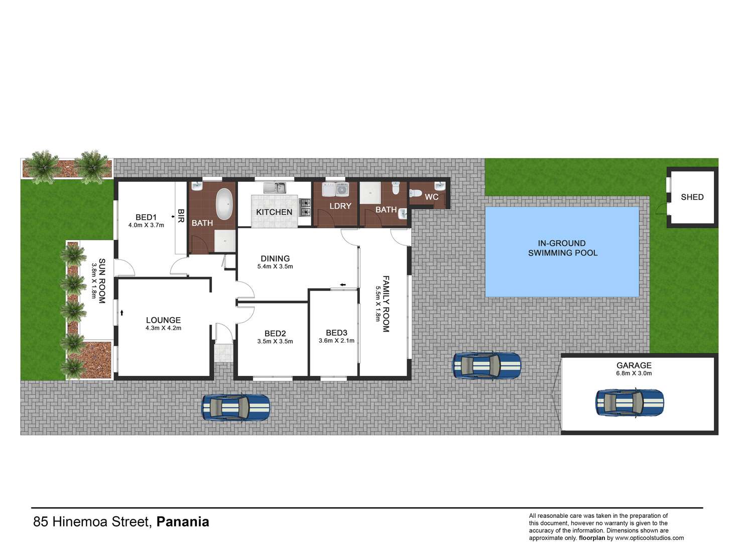 Floorplan of Homely house listing, 85 Hinemoa Street, Panania NSW 2213