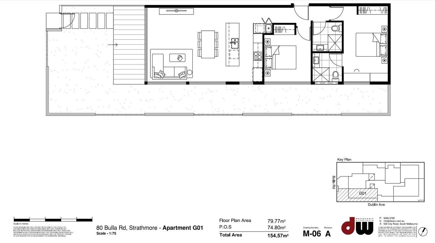 Floorplan of Homely apartment listing, G01/80 Bulla Road, Strathmore VIC 3041