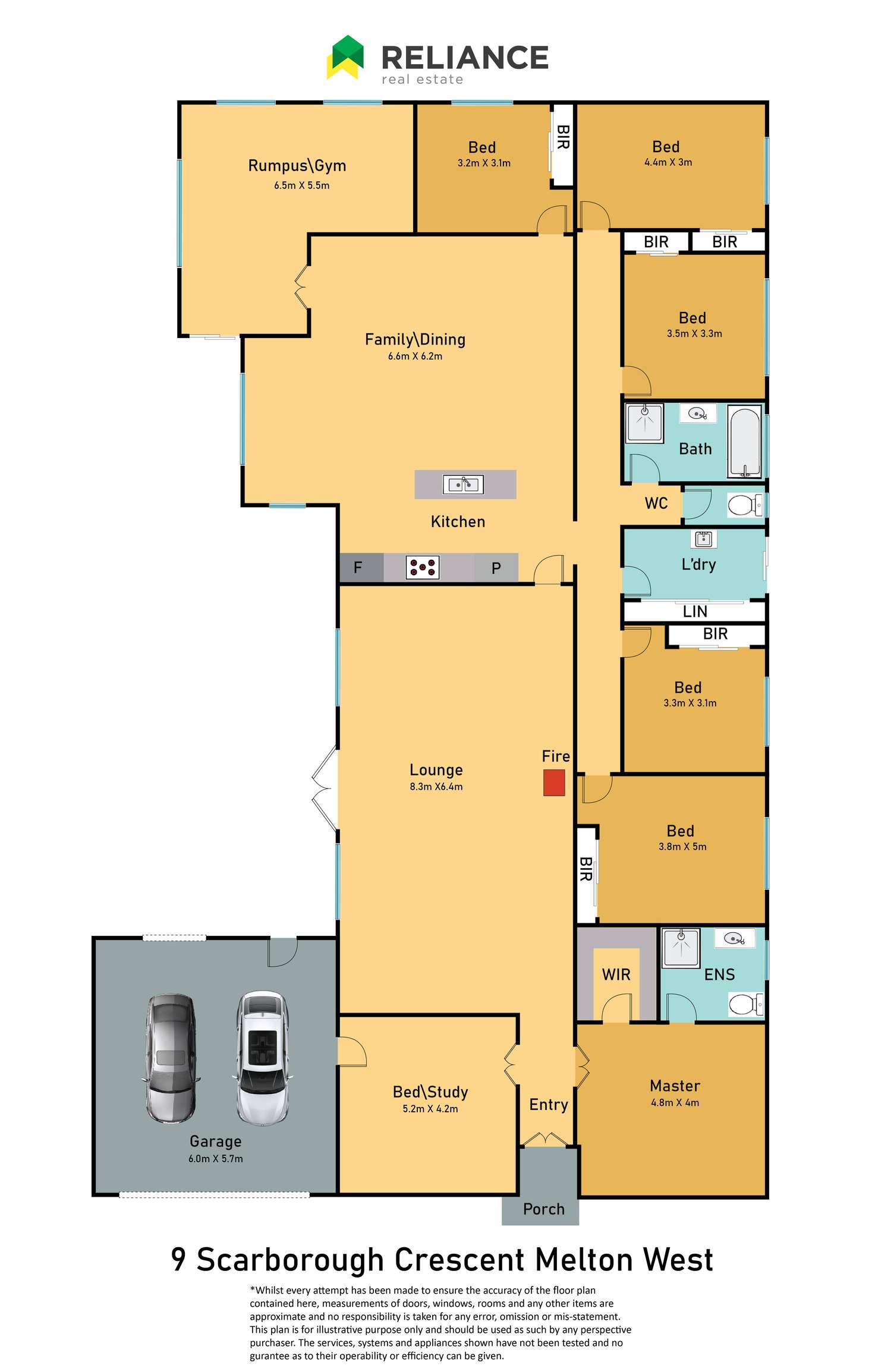 Floorplan of Homely house listing, 9 Scarborough Crescent, Harkness VIC 3337