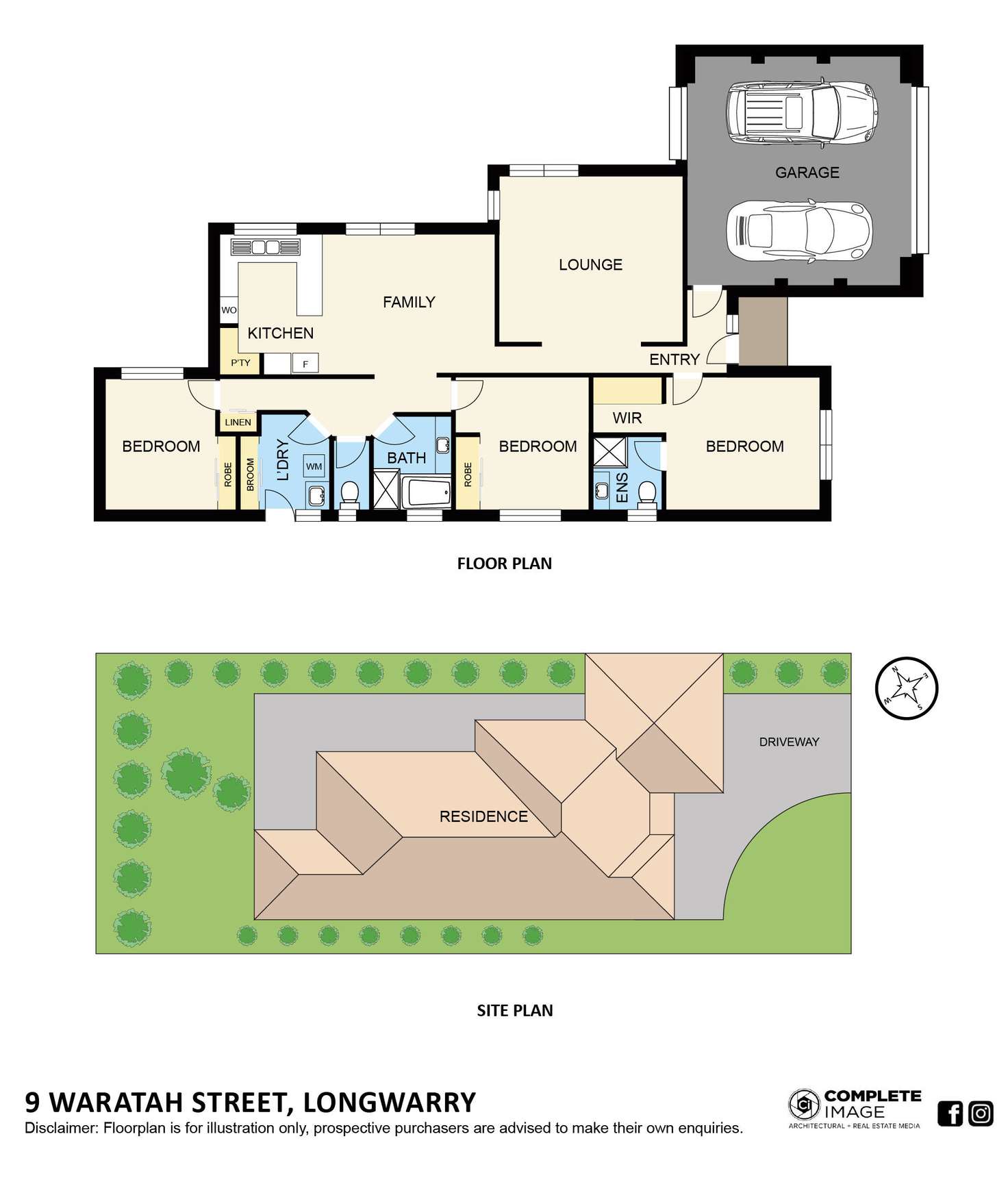 Floorplan of Homely house listing, 9 Waratah Street, Longwarry VIC 3816