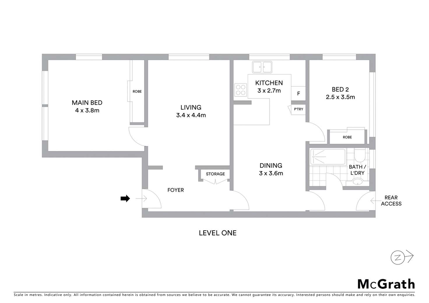 Floorplan of Homely apartment listing, 3/7 Addison Street, Kensington NSW 2033