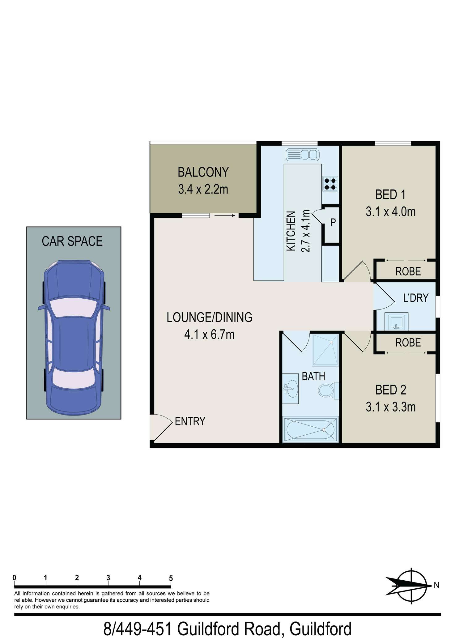 Floorplan of Homely unit listing, 8/449-451 Guildford Road, Guildford NSW 2161