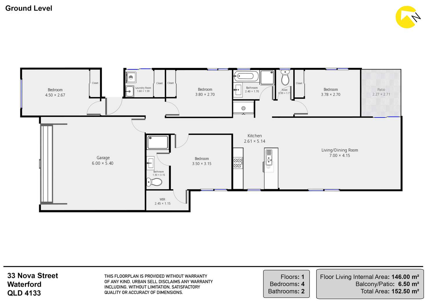 Floorplan of Homely house listing, 33 Nova Street, Waterford QLD 4133