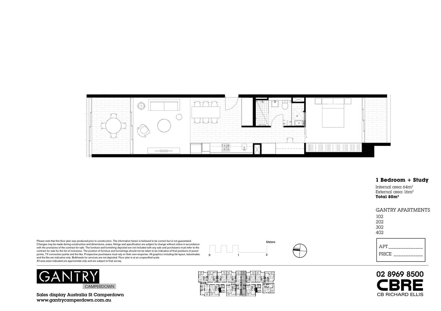 Floorplan of Homely apartment listing, 202/1 Gantry Lane, Camperdown NSW 2050