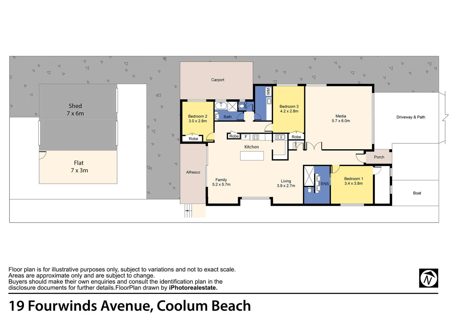 Floorplan of Homely house listing, 19 Fourwinds Avenue, Coolum Beach QLD 4573