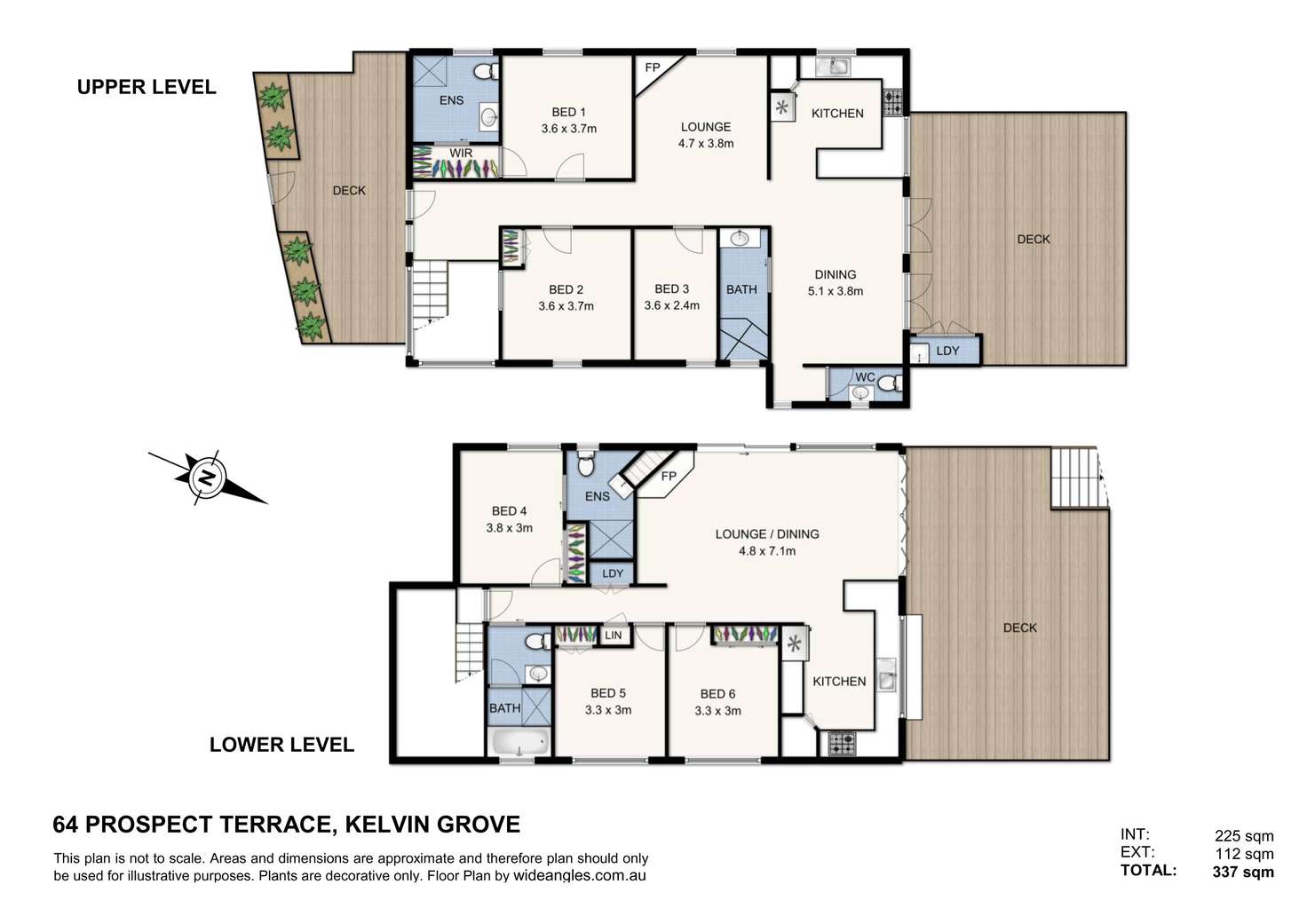 Floorplan of Homely house listing, 64 Prospect Terrace, Kelvin Grove QLD 4059