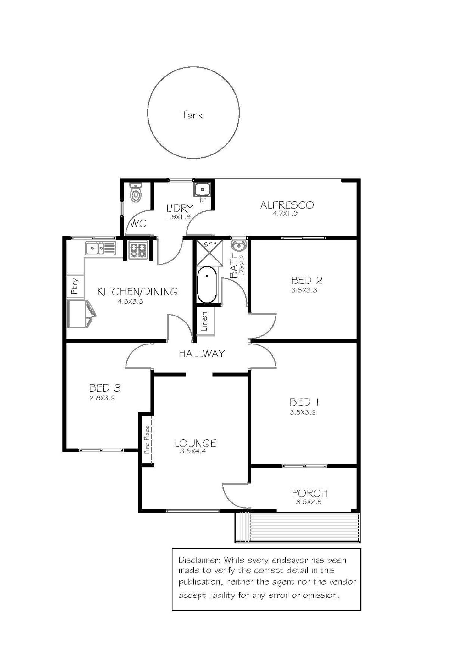 Floorplan of Homely house listing, 136 Mortlock Terrace, Port Lincoln SA 5606