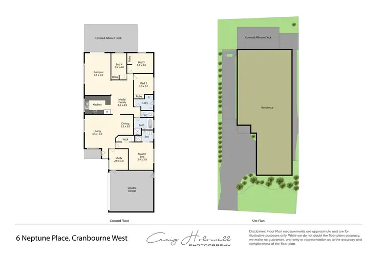 Floorplan of Homely house listing, 6 Neptune Place, Cranbourne West VIC 3977