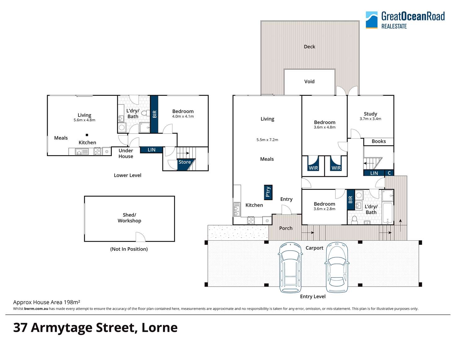 Floorplan of Homely house listing, 37 Armytage Street, Lorne VIC 3232