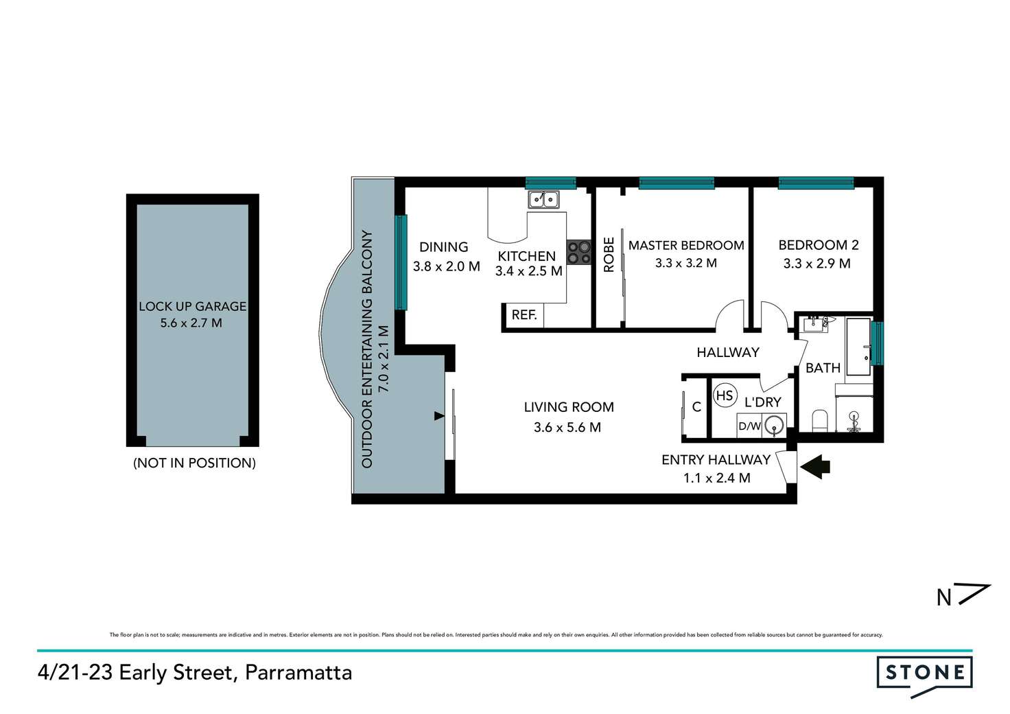 Floorplan of Homely apartment listing, 4/21-23 Early Street, Parramatta NSW 2150