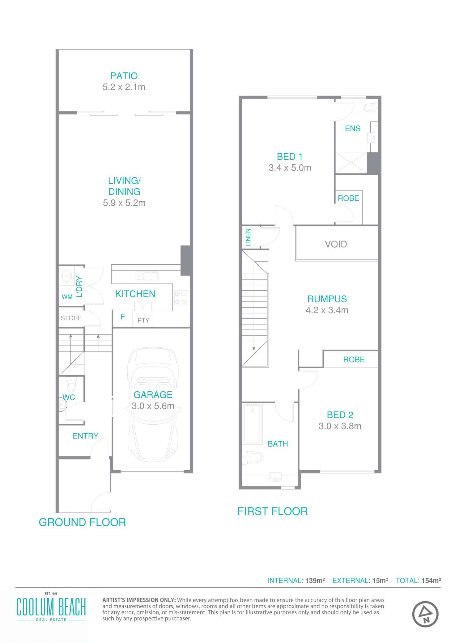 Floorplan of Homely unit listing, 5/13 Eastern Court, Mount Coolum QLD 4573