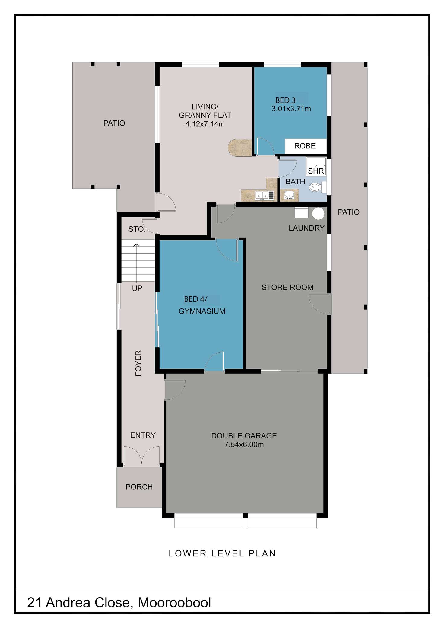 Floorplan of Homely house listing, 21 Andrea Close, Mooroobool QLD 4870