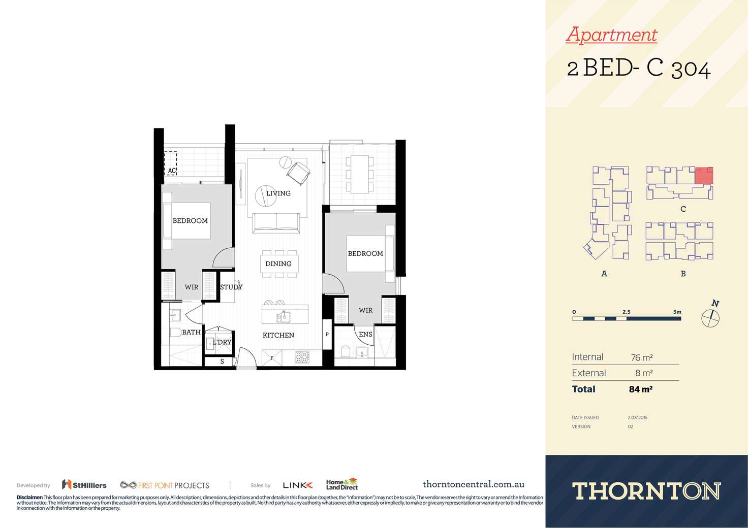 Floorplan of Homely apartment listing, 504/81C Lord Sheffield Circuit, Penrith NSW 2750