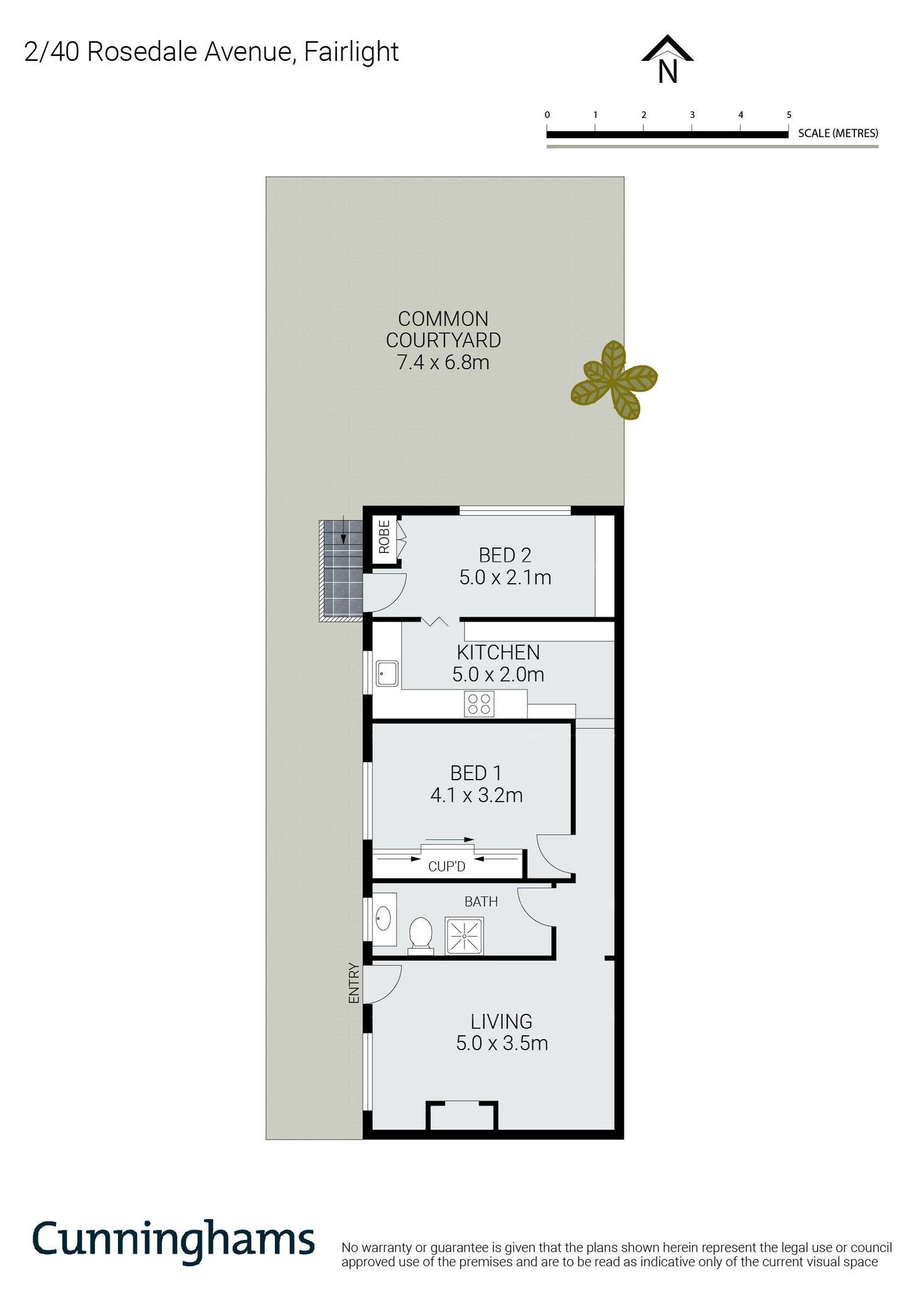 Floorplan of Homely apartment listing, 2/40 Rosedale Avenue, Fairlight NSW 2094