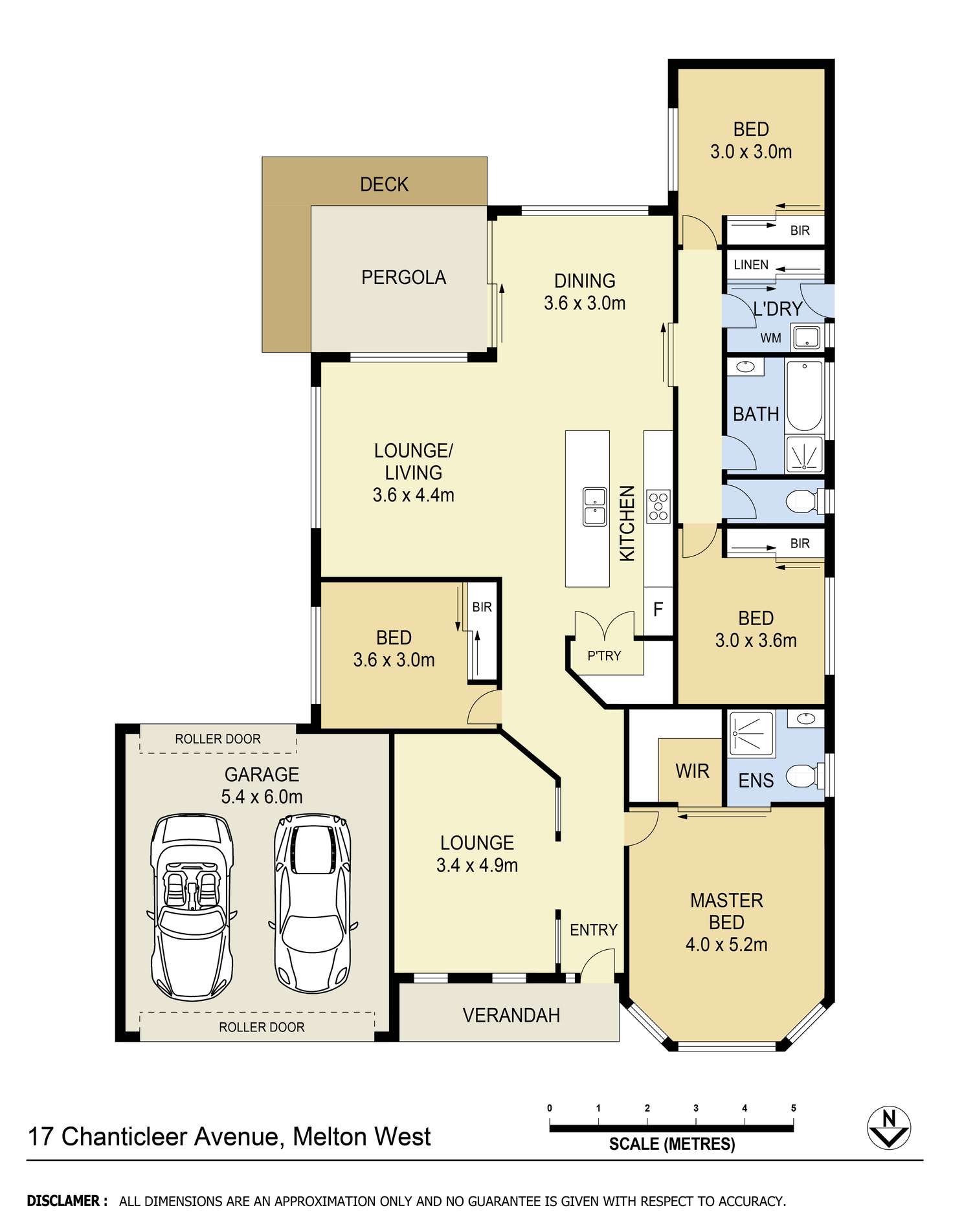 Floorplan of Homely house listing, 17 Chanticleer Avenue, Harkness VIC 3337
