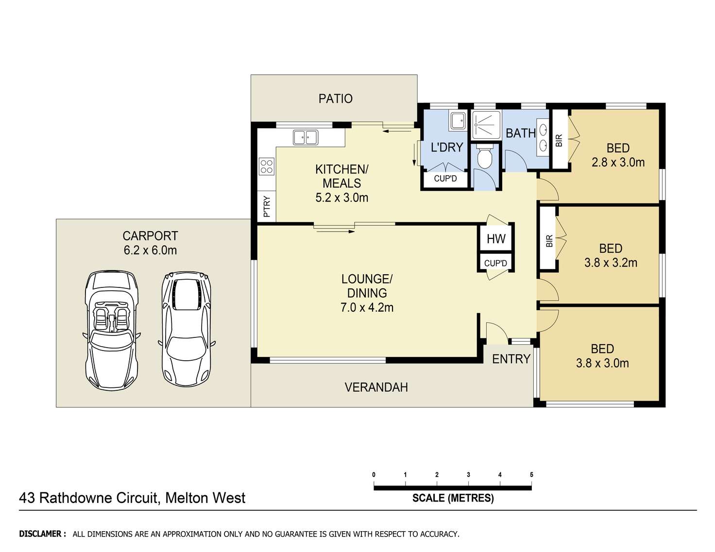 Floorplan of Homely house listing, 43 Rathdowne Circuit, Melton West VIC 3337