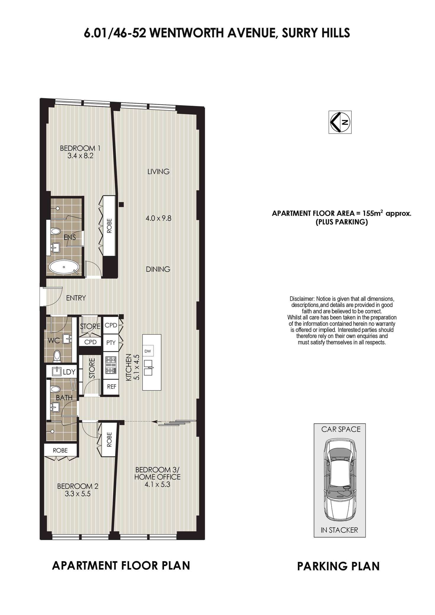 Floorplan of Homely apartment listing, 6.01/46-52 Wentworth Avenue, Surry Hills NSW 2010