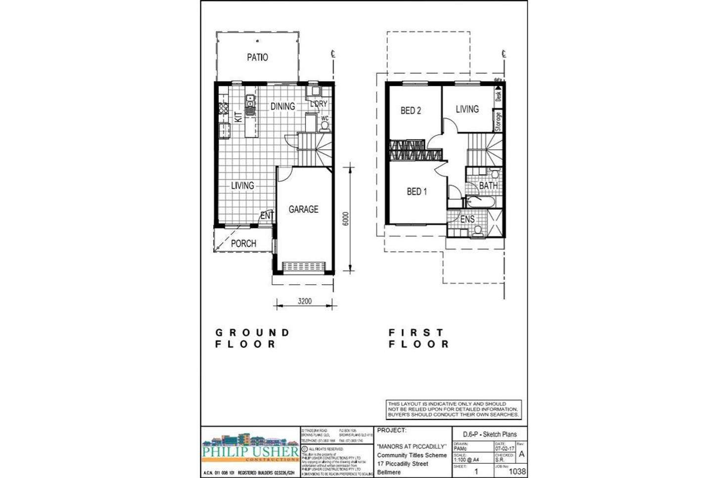 Floorplan of Homely townhouse listing, 42/17 Piccadilly Street, Bellmere QLD 4510