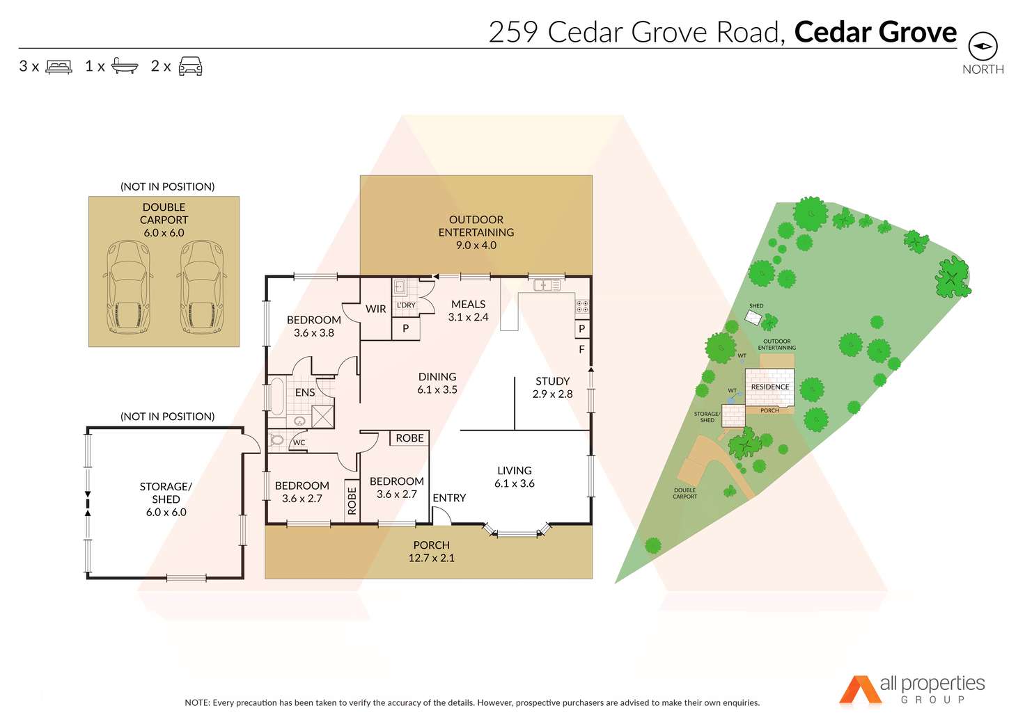 Floorplan of Homely house listing, 259-271 Cedar Grove Road, Cedar Grove QLD 4285