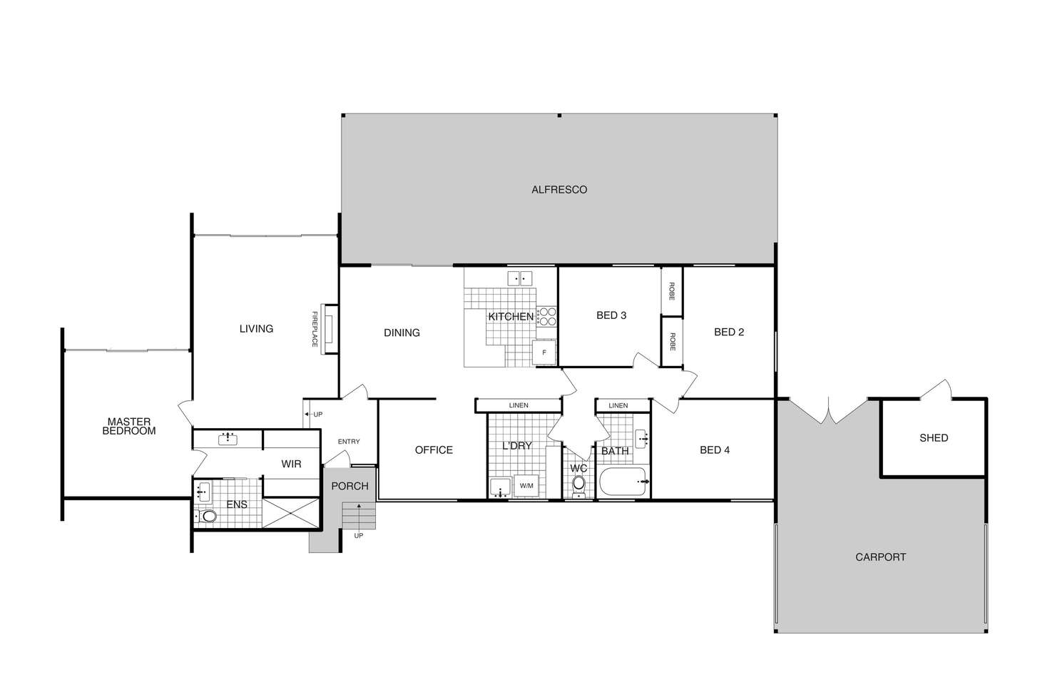 Floorplan of Homely house listing, 15 Houghton Place, Spence ACT 2615