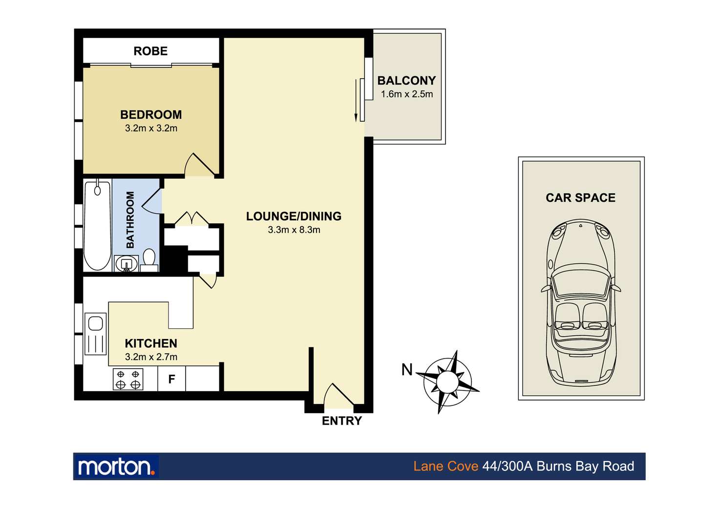 Floorplan of Homely apartment listing, 44/300A Burns Bay Road, Lane Cove NSW 2066