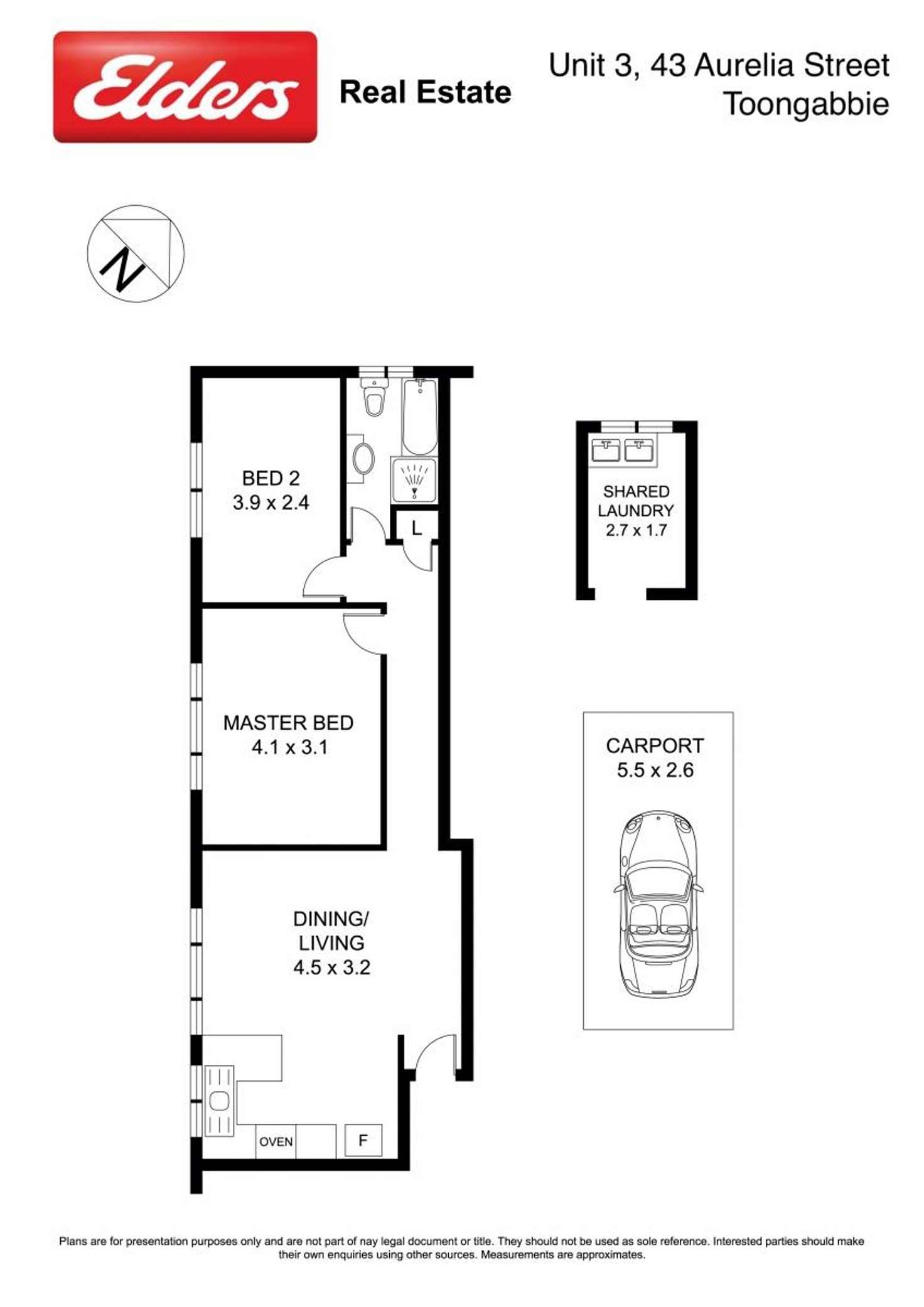 Floorplan of Homely unit listing, 3/43 Aurelia Street, Toongabbie NSW 2146
