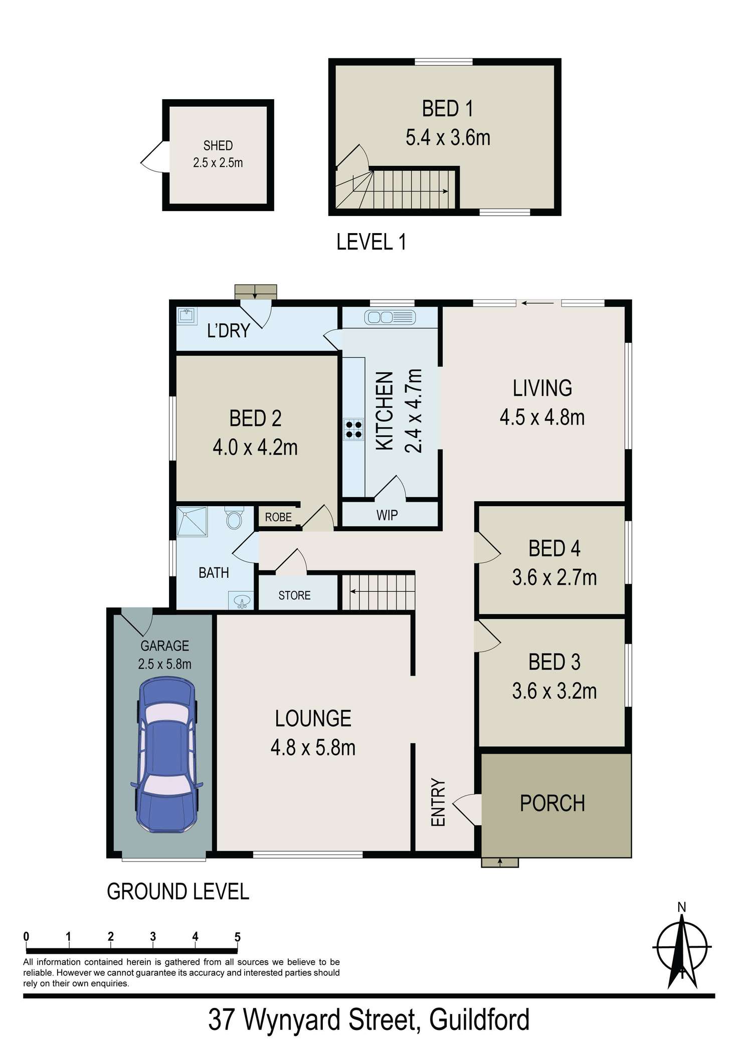 Floorplan of Homely house listing, 37 Wynyard Street, Guildford NSW 2161