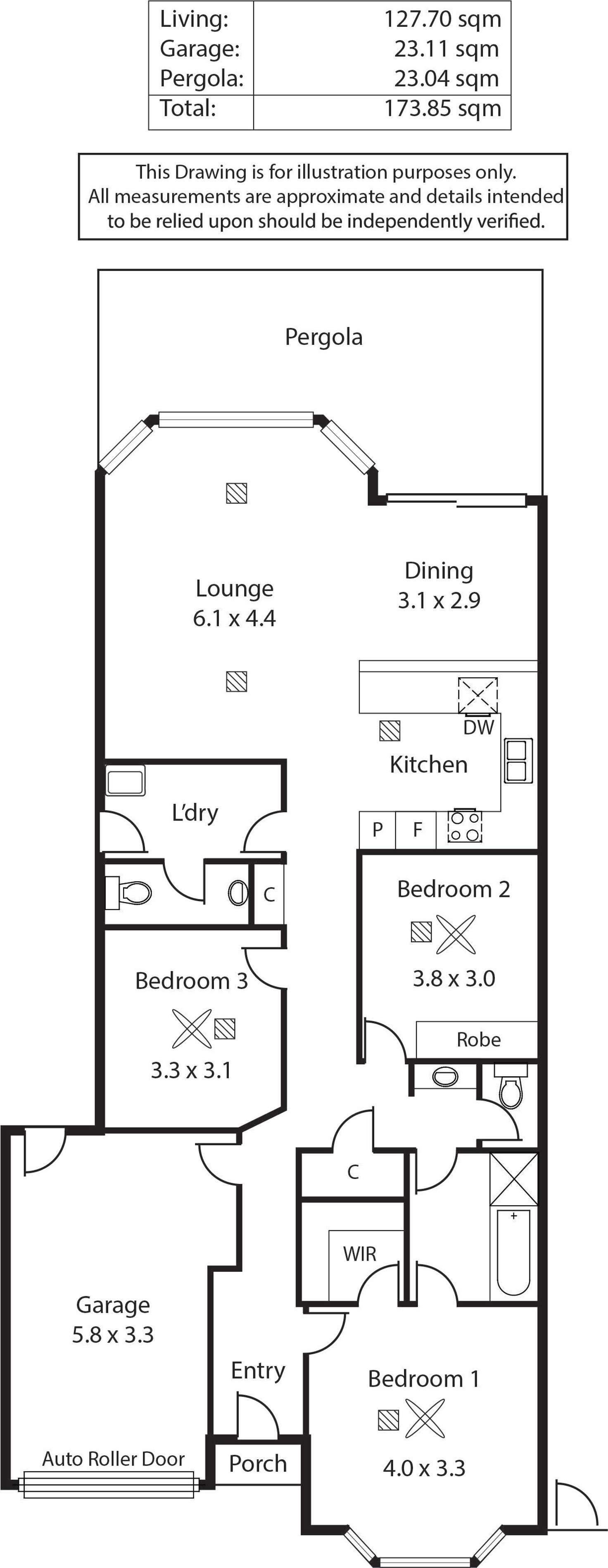 Floorplan of Homely house listing, 35b Hallett Ave Avenue, Tranmere SA 5073