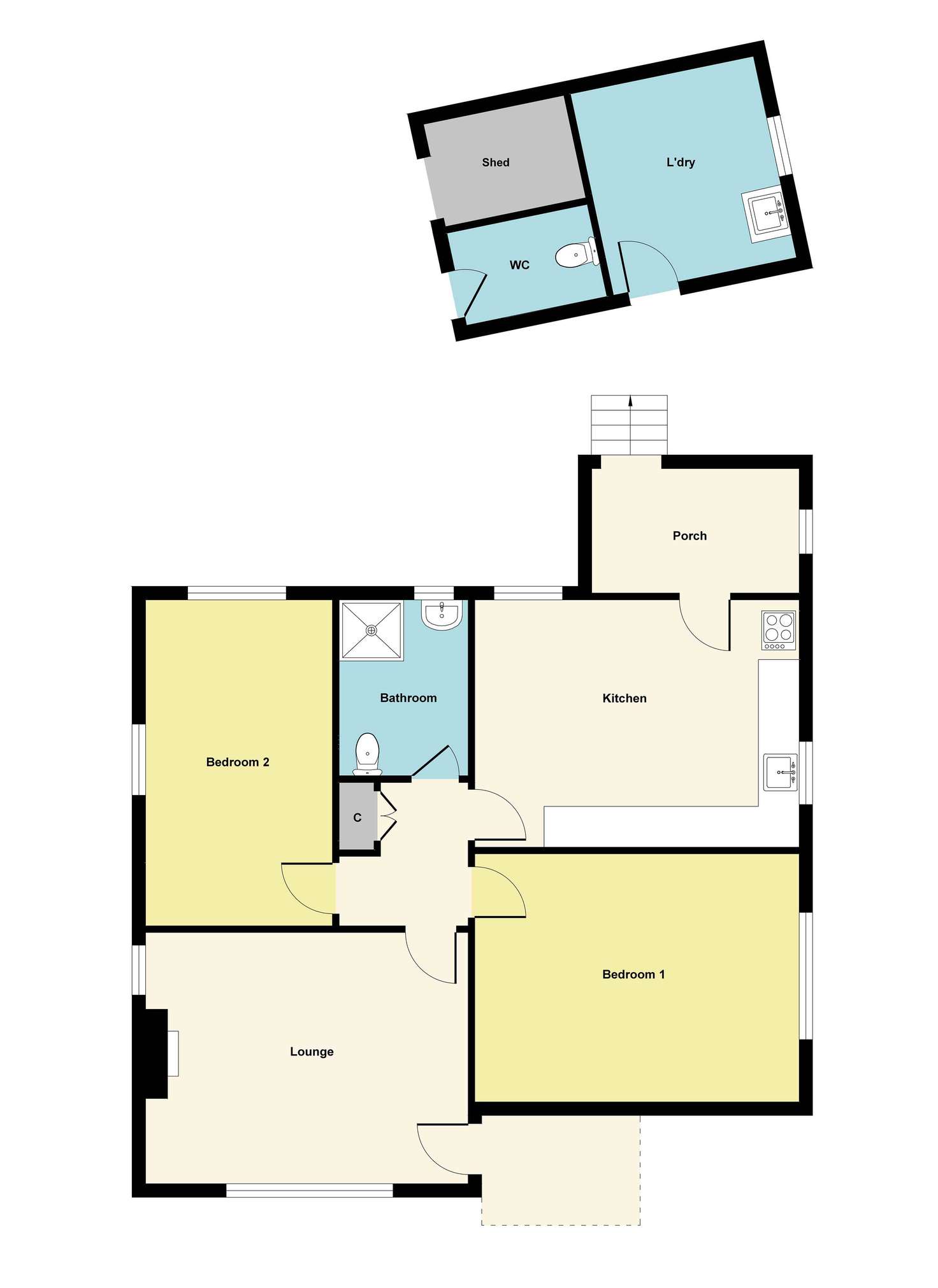 Floorplan of Homely house listing, 25 Churchill Avenue, Ararat VIC 3377