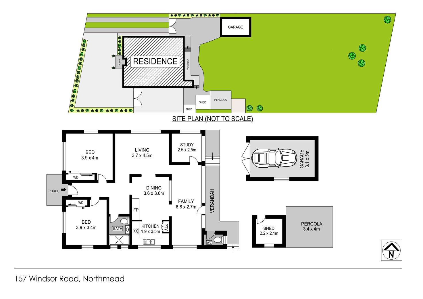 Floorplan of Homely house listing, 157 Windsor Road, Northmead NSW 2152