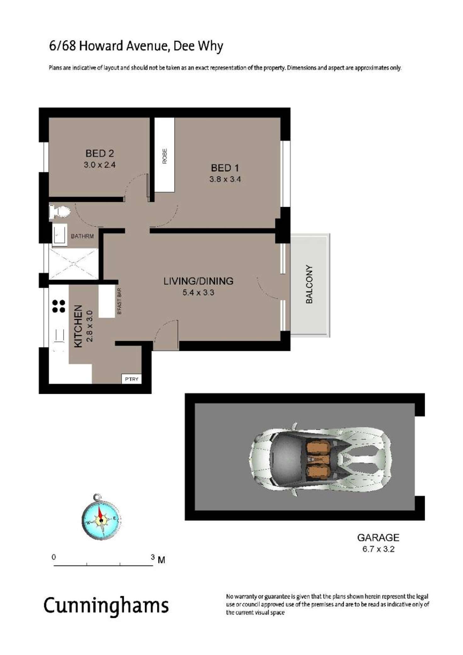 Floorplan of Homely apartment listing, 6/68 Howard Avenue, Dee Why NSW 2099