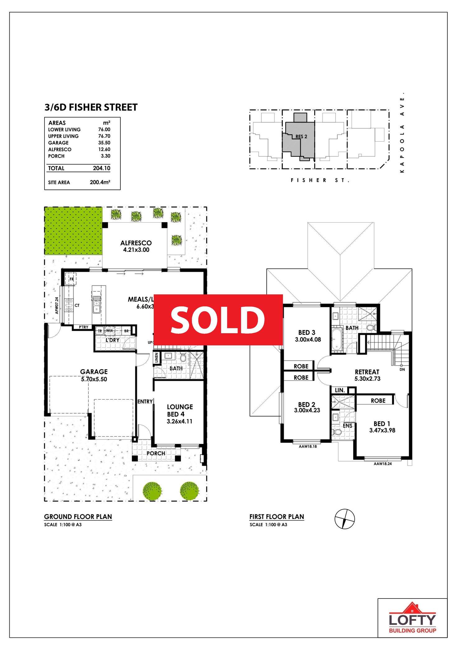 Floorplan of Homely house listing, 1/6D Fisher Street, Felixstow SA 5070