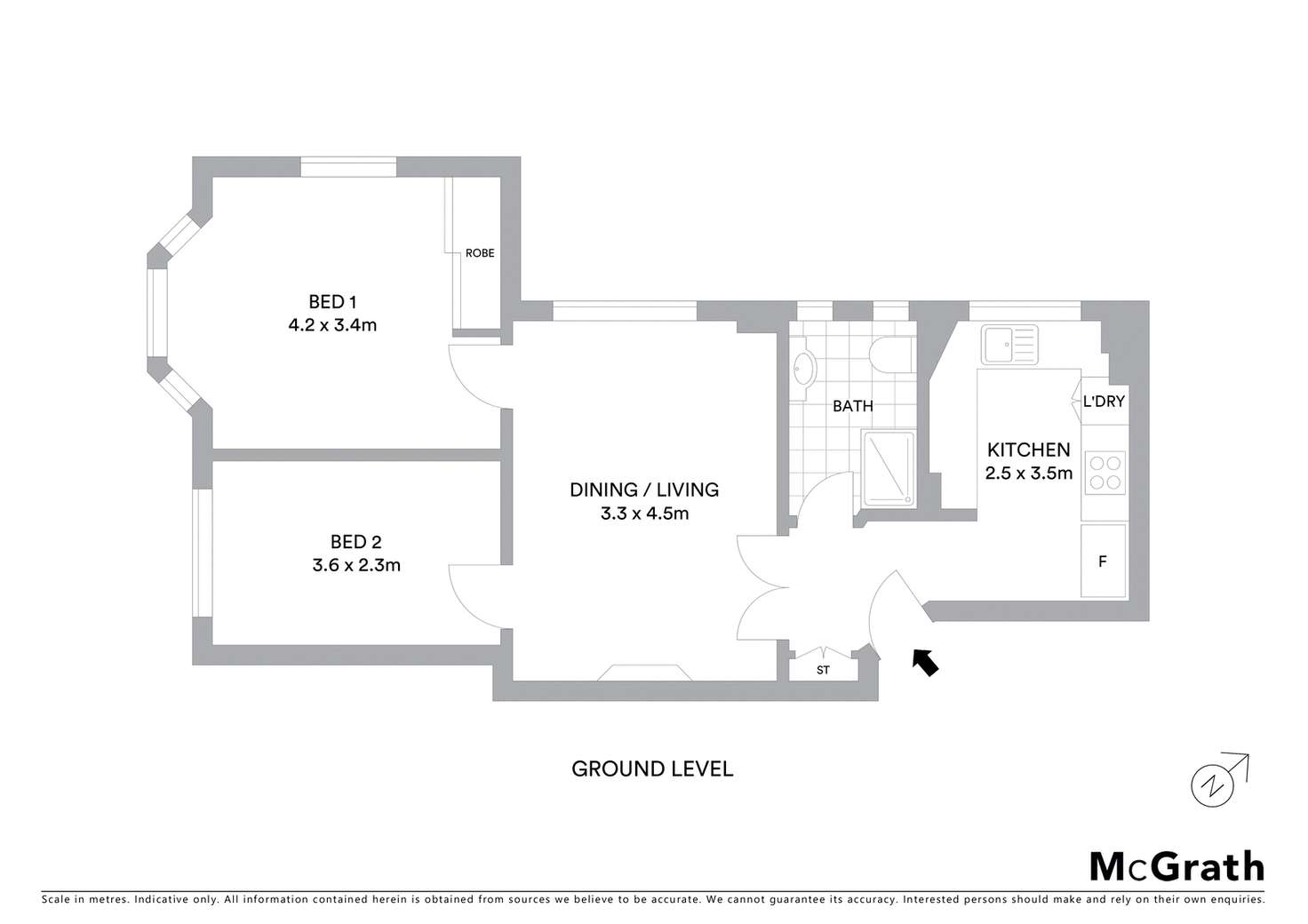 Floorplan of Homely unit listing, 12/164 Bellevue Road, Bellevue Hill NSW 2023