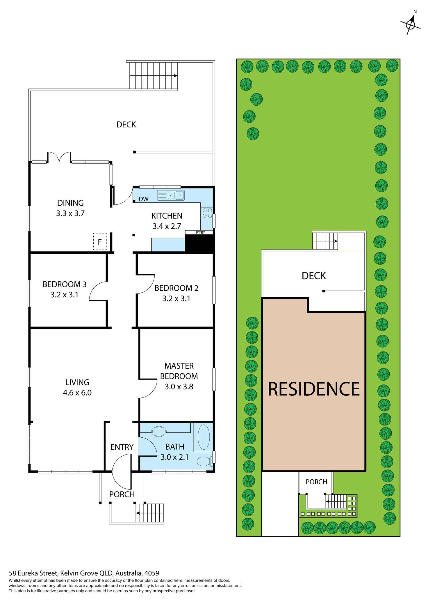 Floorplan of Homely house listing, 58 Eureka Street, Kelvin Grove QLD 4059
