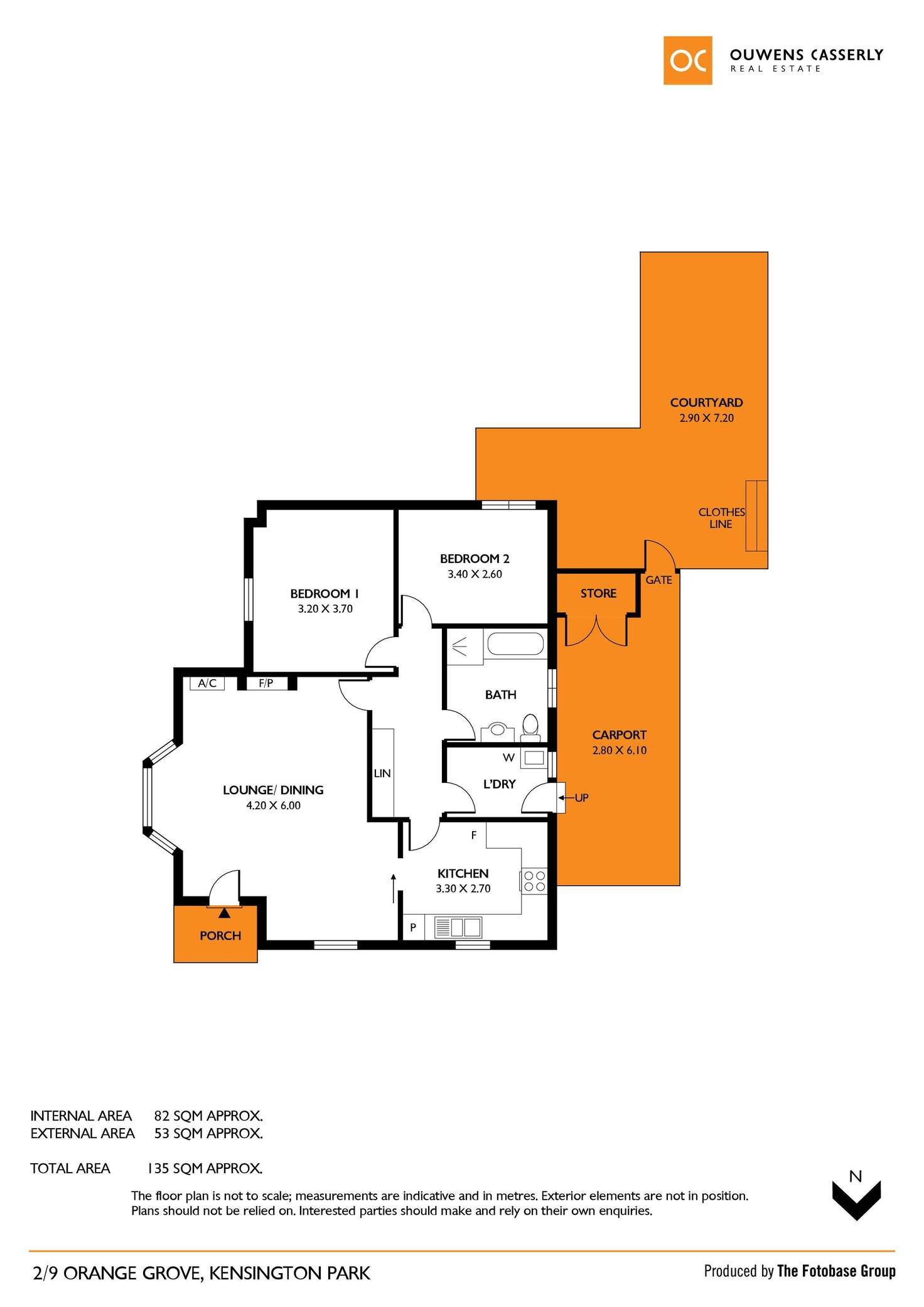 Floorplan of Homely unit listing, 2/9 Orange Grove, Kensington Park SA 5068