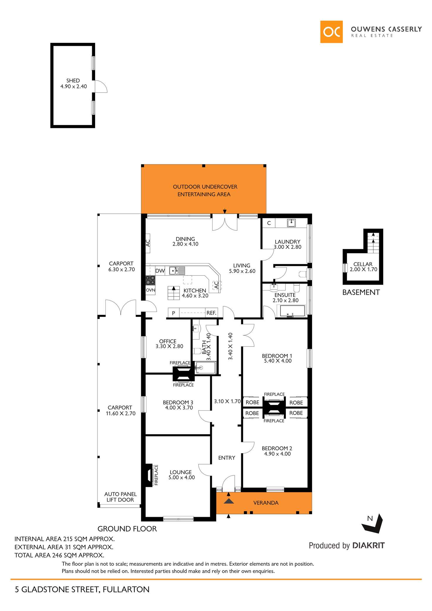 Floorplan of Homely house listing, 5 Gladstone Street, Fullarton SA 5063