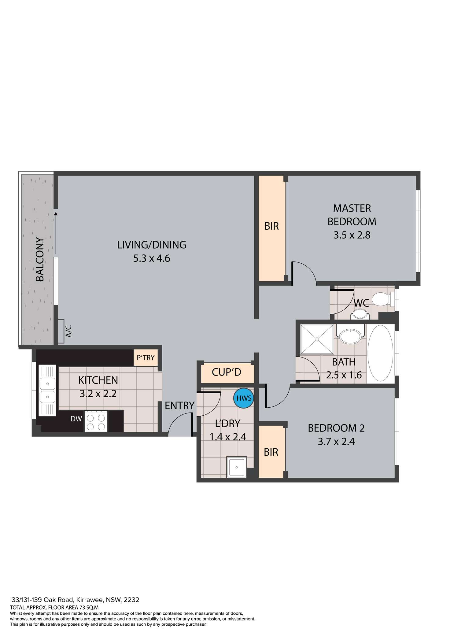 Floorplan of Homely unit listing, 33/131-139 Oak Road, Kirrawee NSW 2232