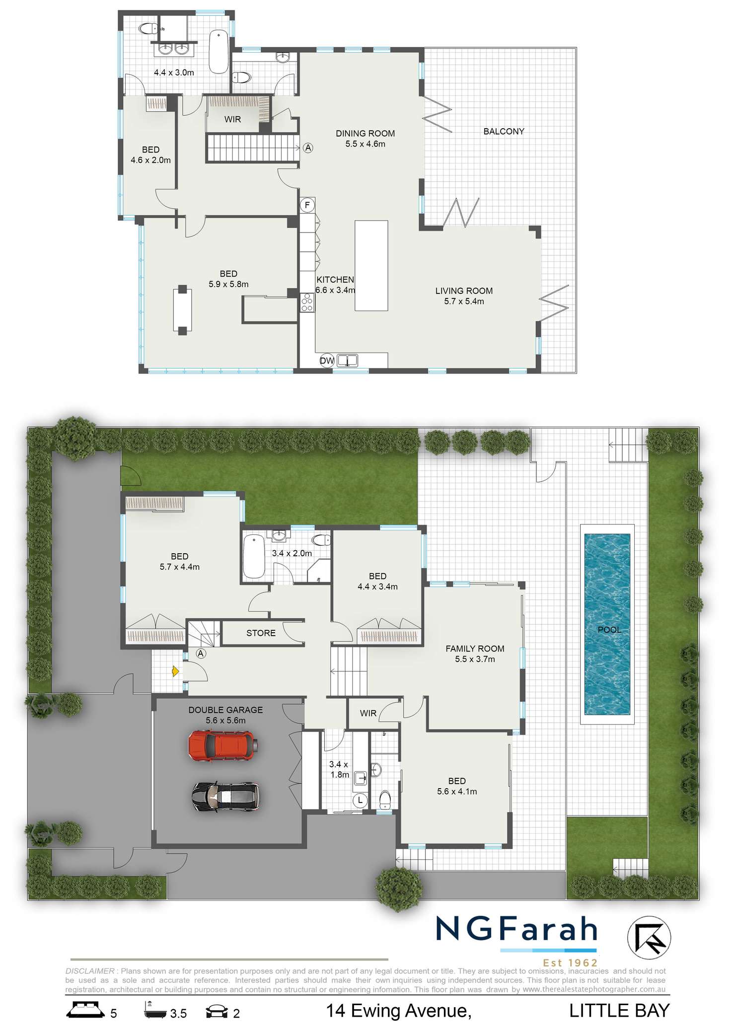 Floorplan of Homely house listing, 14 Ewing Avenue, Little Bay NSW 2036