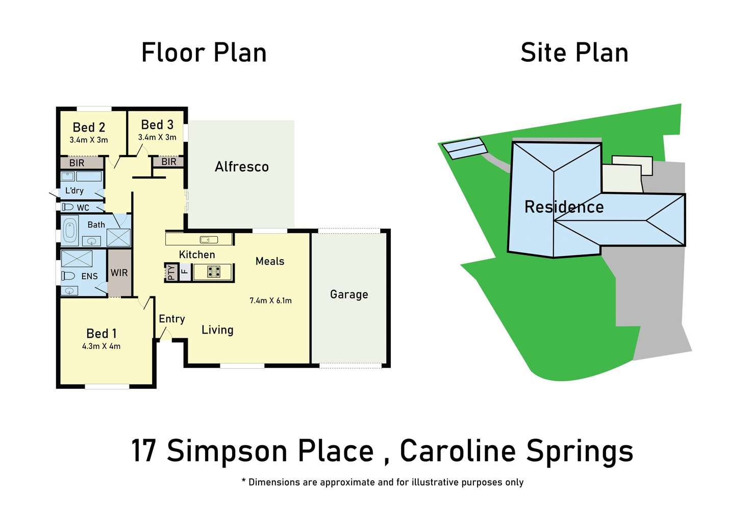 Floorplan of Homely house listing, 17 Simpson Place, Caroline Springs VIC 3023