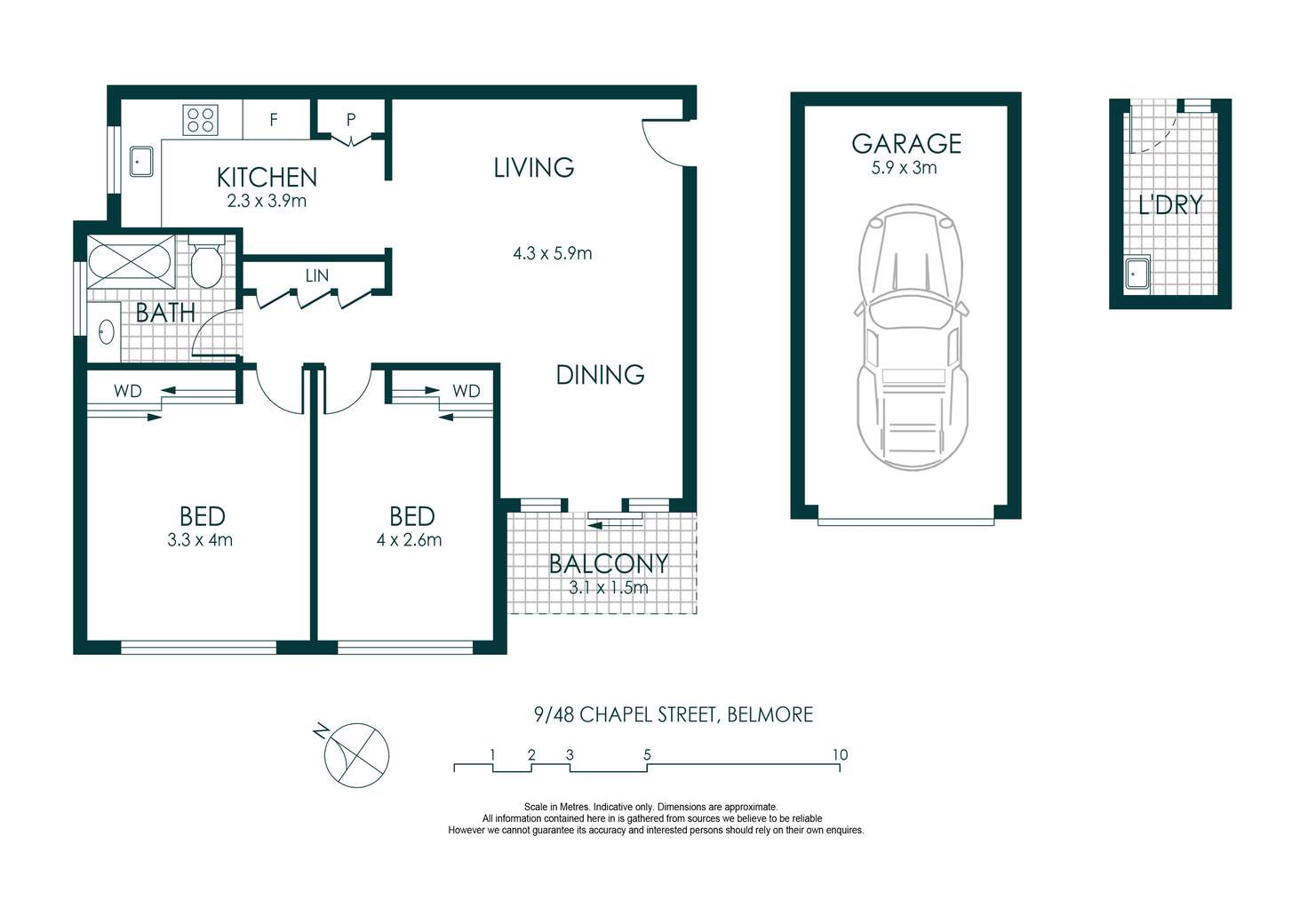 Floorplan of Homely apartment listing, 9/48 Chapel Street, Belmore NSW 2192