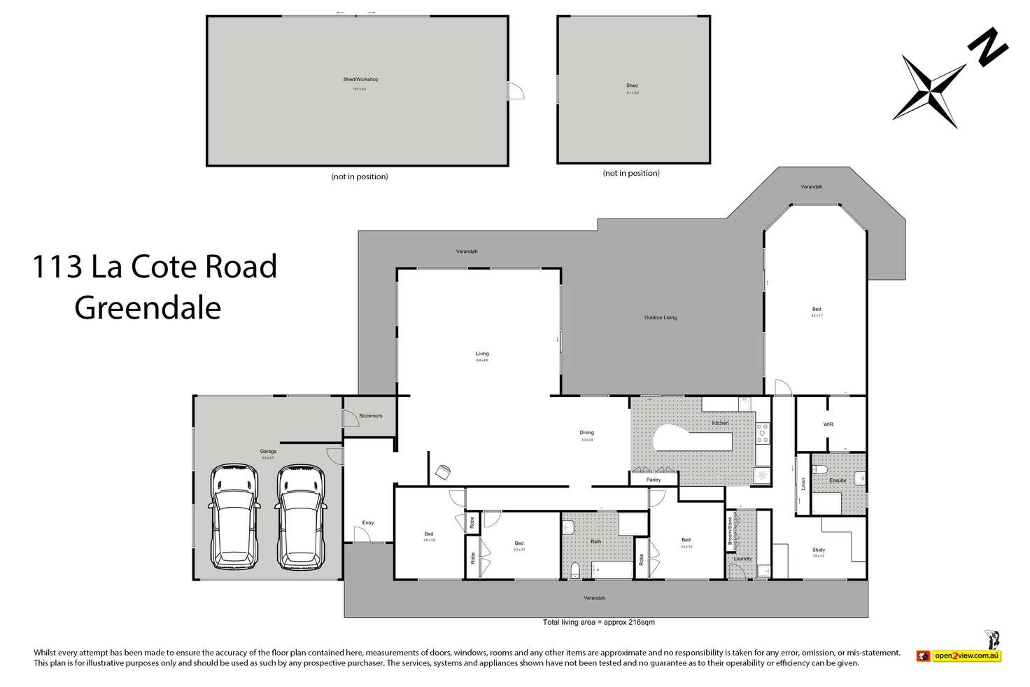 Floorplan of Homely house listing, 113 La Cote Road, Greendale VIC 3341