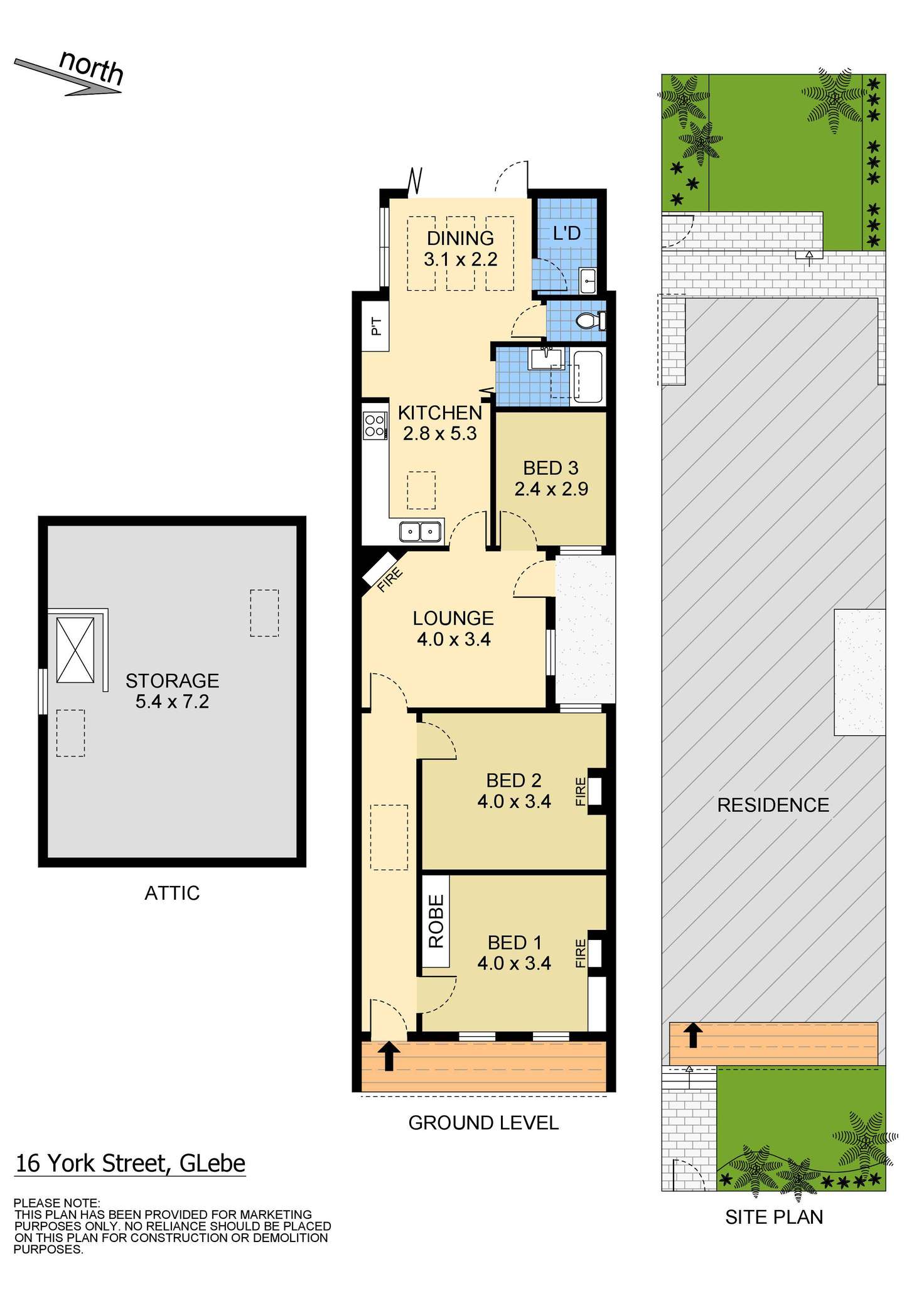 Floorplan of Homely house listing, 16 York Street, Glebe NSW 2037