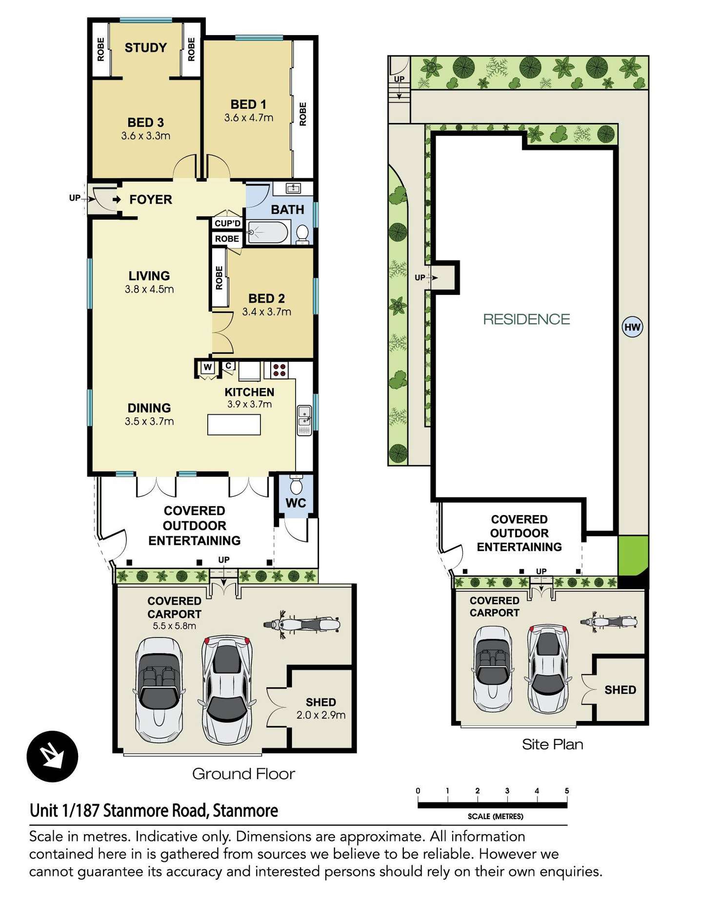 Floorplan of Homely townhouse listing, 1/187 Stanmore Road, Stanmore NSW 2048