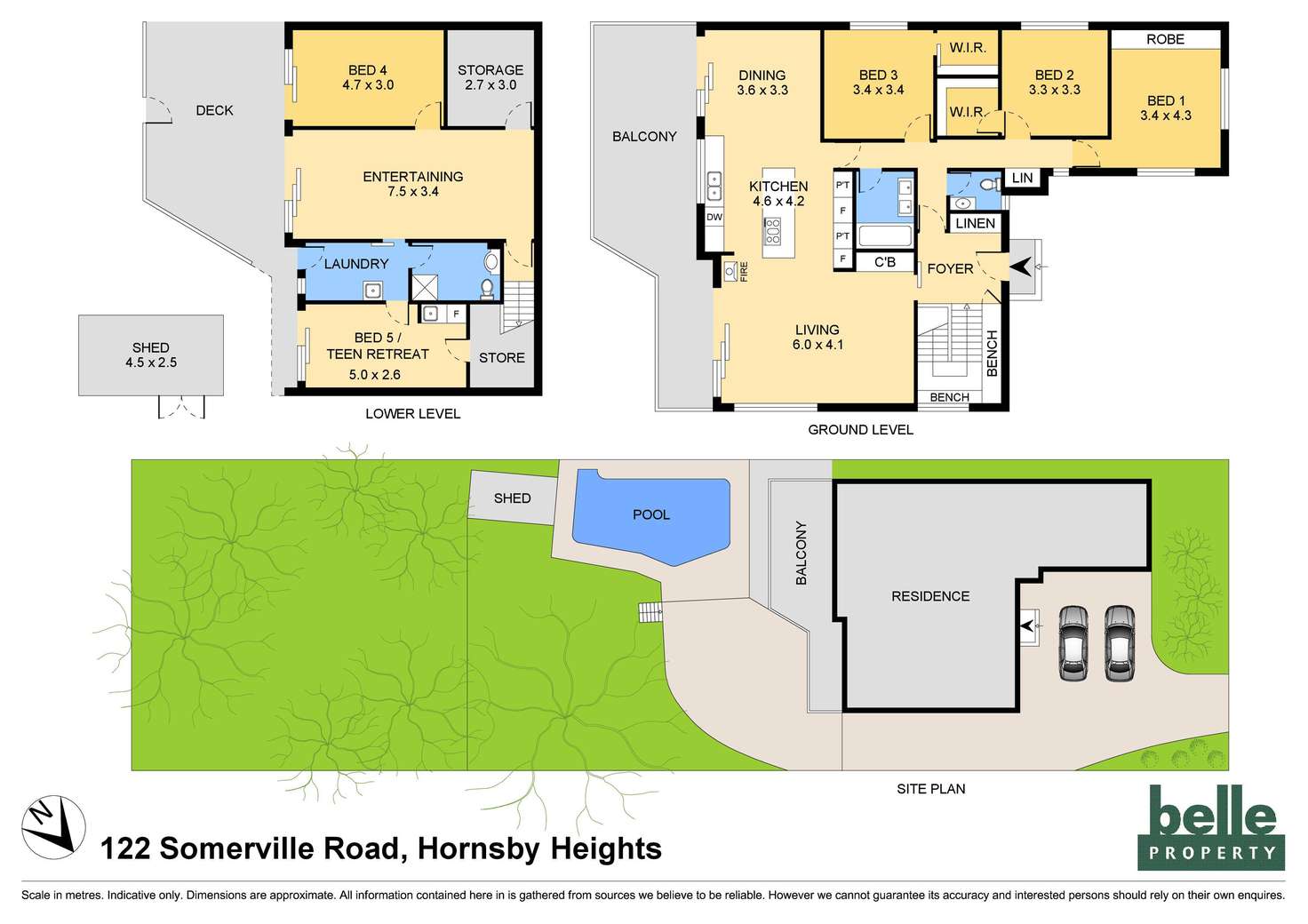 Floorplan of Homely house listing, 122 Somerville Road, Hornsby Heights NSW 2077