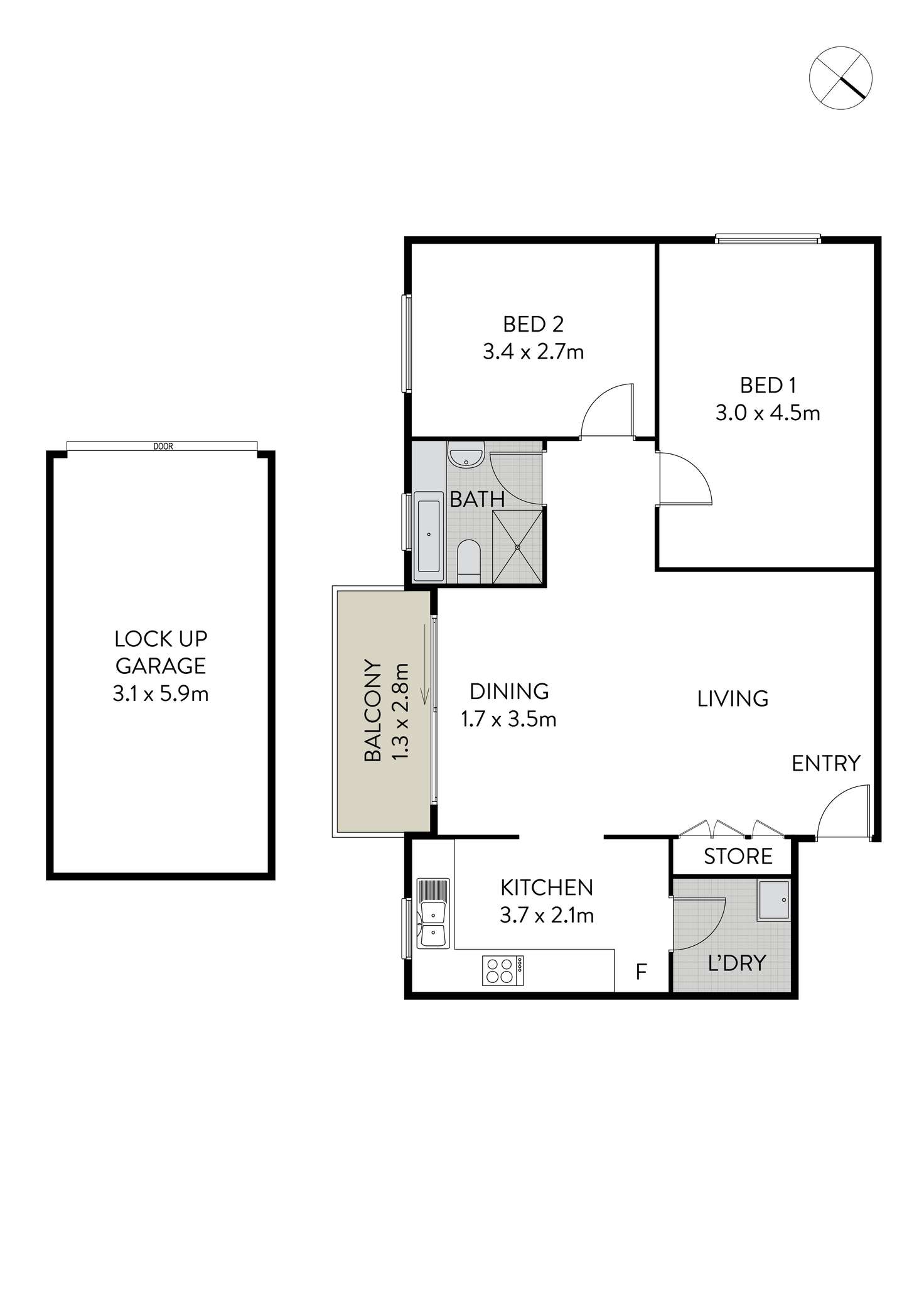 Floorplan of Homely apartment listing, 17/105-107 Alt Street, Ashfield NSW 2131